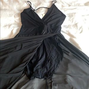 Bodysuit sheer dress